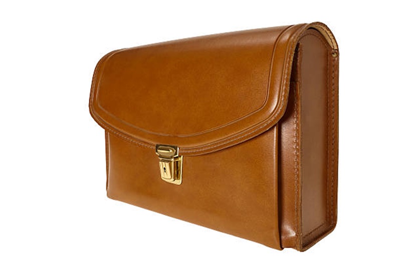 Tan Leather Messenger Bag